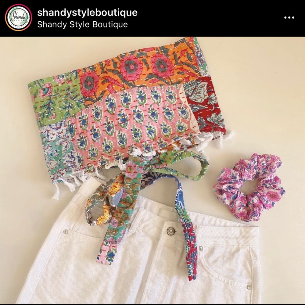 Tie Back Crop Tube Top